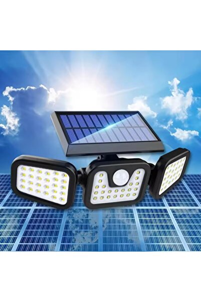 gaman 1725A 30watt Güneş Enerjili Hareket Sensörlü 74 Ledli 3 Modlu Solar Duv...