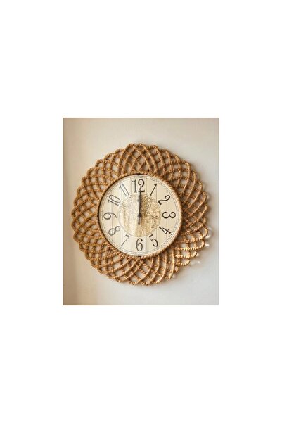 Vivense BOHEM HASIR ÇERÇEVELİ DUVAR SAATİ, 43 CM, HOM-1322