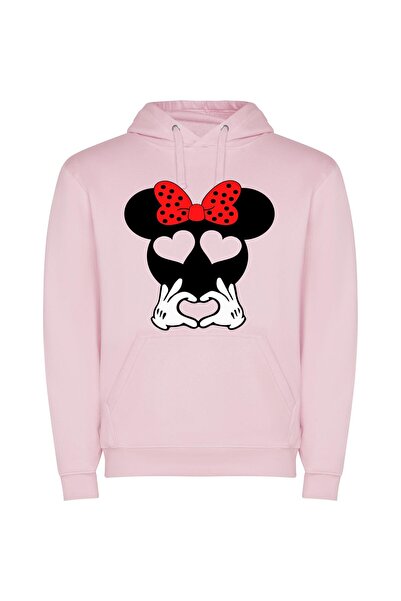iLovePrints Enchanting Disney Mouse Collection Φούτερ με κουκούλα σε χρώμα Ροζ