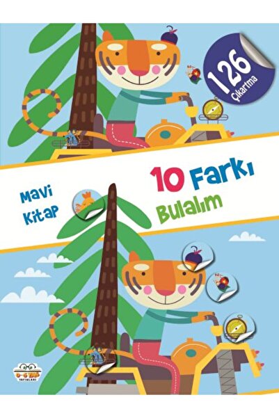 0-6 Yaş Yayınları 10 دعونا نجد الفرق - الكتاب الأزرق