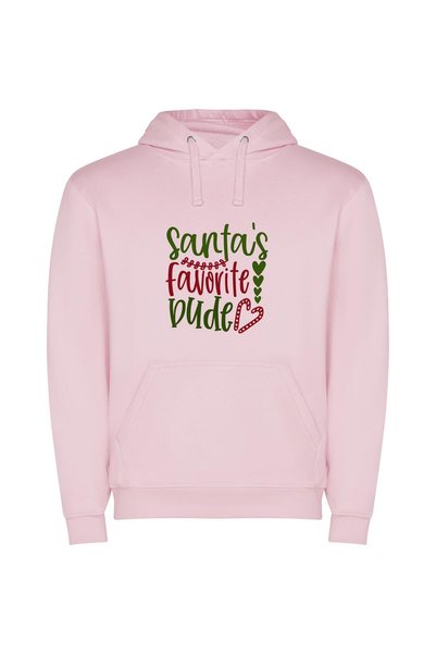 iLovePrints Santa's Merry Cutie Φούτερ με κουκούλα σε χρώμα Ροζ