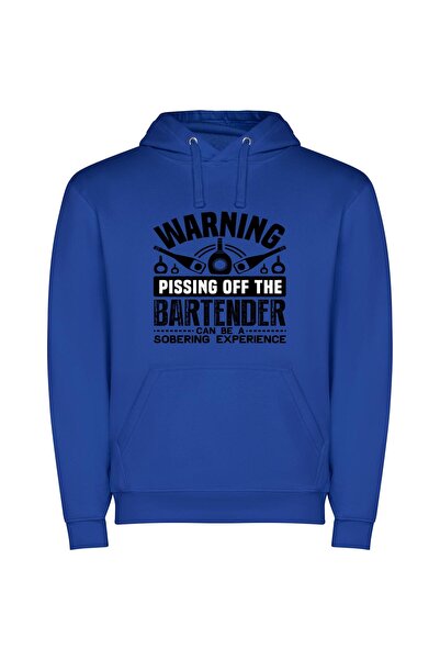 iLovePrints Beware Angry Bartender's Retribution Φούτερ με κουκούλα σε χρώμα ...