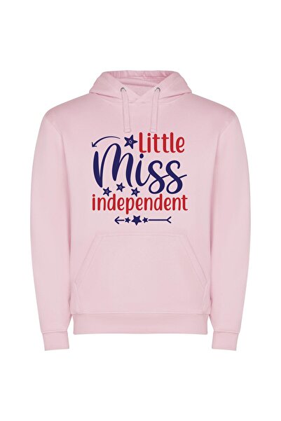 iLovePrints Little Miss Indepence Spark Φούτερ με κουκούλα σε χρώμα Ροζ