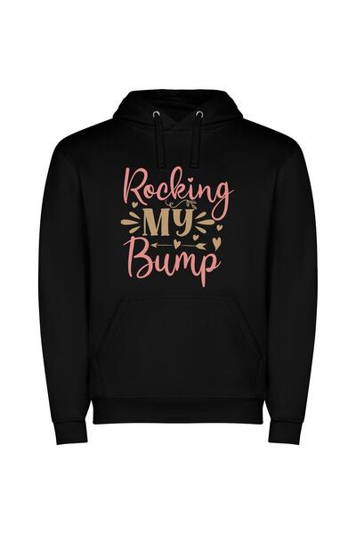 iLovePrints Bumpin' in Style Φούτερ με κουκούλα σε χρώμα Μαύρο