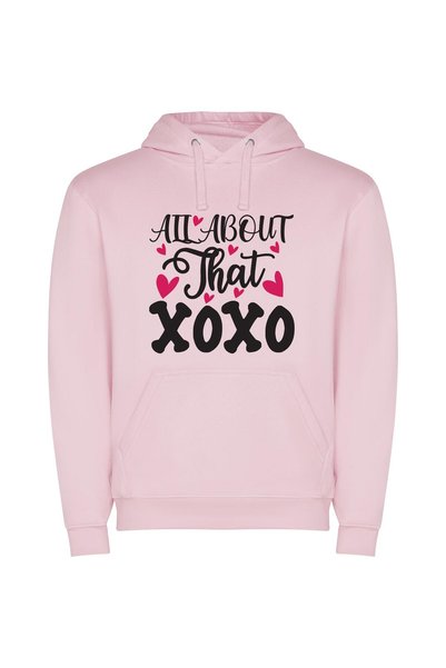 iLovePrints Brook's XOXO Fantasia Φούτερ με κουκούλα σε χρώμα Ροζ