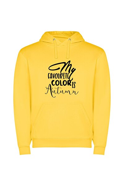 iLovePrints Autumn's Colorful Monochrome Journey Φούτερ με κουκούλα σε χρώμα ...