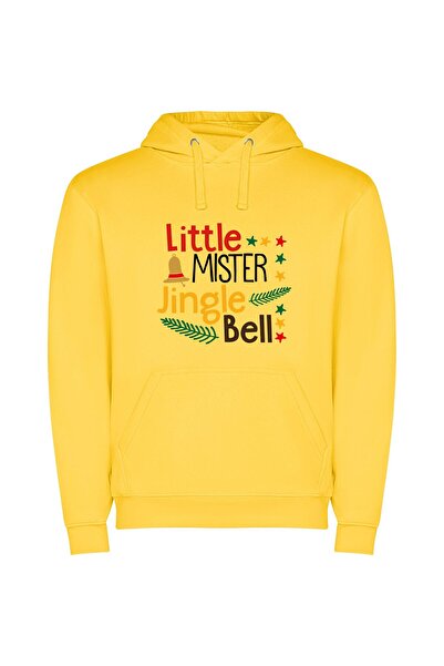 iLovePrints Merry Little Jungle Teaser Φούτερ με κουκούλα σε χρώμα Κίτρινο