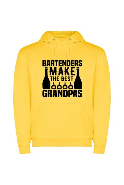 iLovePrints Grandfatherly Bar Magic Φούτερ με κουκούλα σε χρώμα Κίτρινο