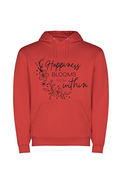 iLovePrints Blooming Happiness: Ethereal Expressions Φούτερ με κουκούλα σε χρ...