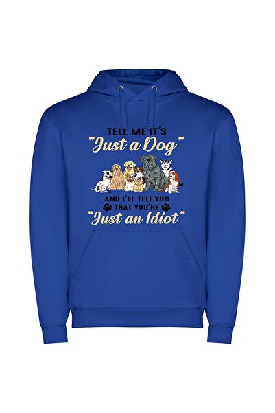 iLovePrints Furry Friends Follies Φούτερ με κουκούλα σε χρώμα Μπλε