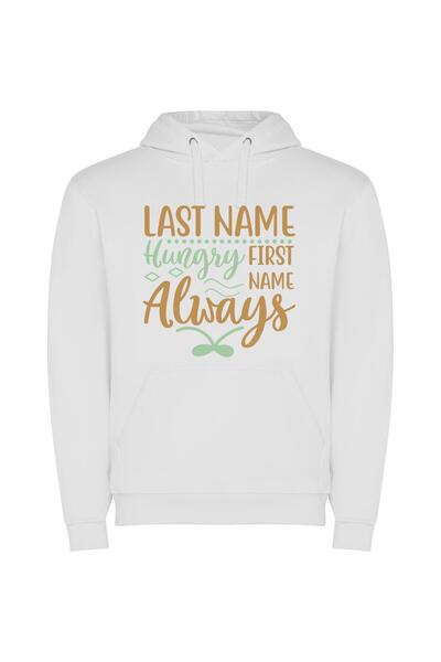 iLovePrints Eternal Hunger's Winning Sign Φούτερ με κουκούλα σε χρώμα Λευκό