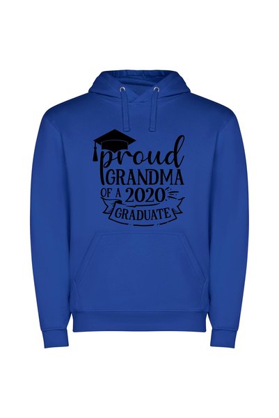 iLovePrints Proud Grandma of Success Φούτερ με κουκούλα σε χρώμα Μπλε