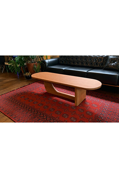 Foltay Furniture | El Yapımı | Masif Ahşap Orta Sehpa | Modern Organik Tasarım | Doğal Ahşap Salon Sehpası