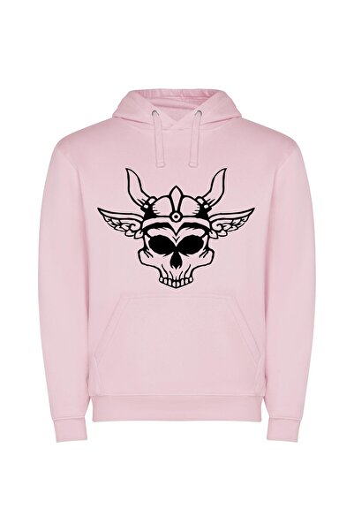 iLovePrints Enchanted Horned Phoenix Φούτερ με κουκούλα σε χρώμα Ροζ