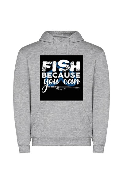 iLovePrints Fins & Threads: Fish-Inspired T-Shirt Φούτερ με κουκούλα σε χρώμα...