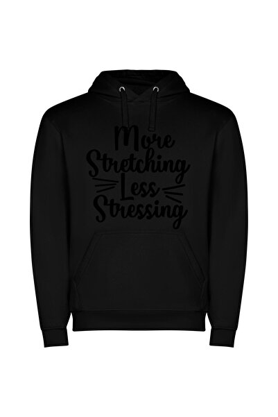 iLovePrints Serenity in Pixel Stretch Φούτερ με κουκούλα σε χρώμα Μαύρο