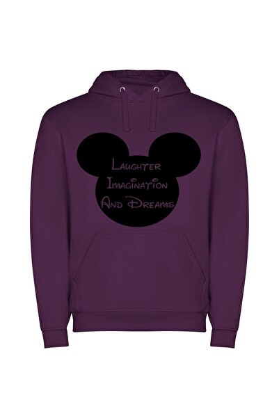 iLovePrints Magical Disney Dreams Φούτερ με κουκούλα σε χρώμα Μωβ