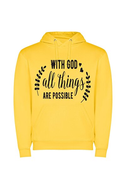 iLovePrints God's Possible Monochrome Universe Φούτερ με κουκούλα σε χρώμα Κί...