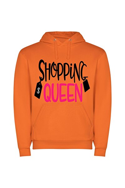 iLovePrints Fancy Fashion Emporium Φούτερ με κουκούλα σε χρώμα Πορτοκαλί