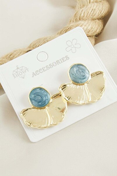 Generic Brand Oval Enamel Earrings
