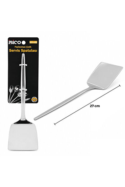Livenda Metal Serving Spatula - Chrome Color - 27 cm - Stainless Steel