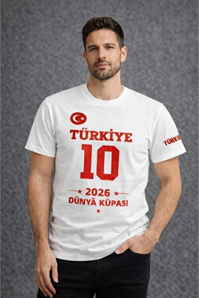Wear Up Ανδρικό μπλουζάκι με στάμπα ΤΟΥΡΚΙΑΣ για το Παγκόσμιο Κύπελλο 2026 - ...