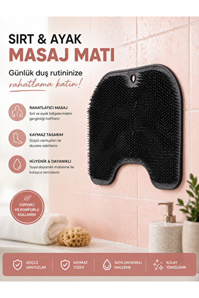 Mode Cool Silicone Back Massage and Cleansing Pad |   Foot Massage Mat with S...