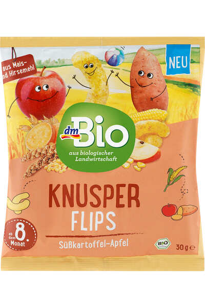 OEM Pufuleți cu morcov și măr pentru copii 8+, 30 g