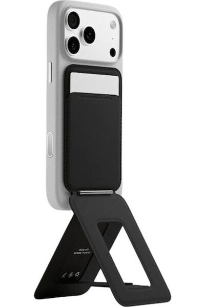 MOFT Θήκη καρτών MagSafe Τρίποδο Movas Snap σε μαύρο χρώμα