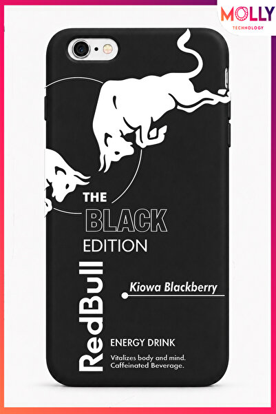 Molly iPhone 6/6S PLUS İçin Siyah Redbull The Black Edition Desenli İçi Kadif...