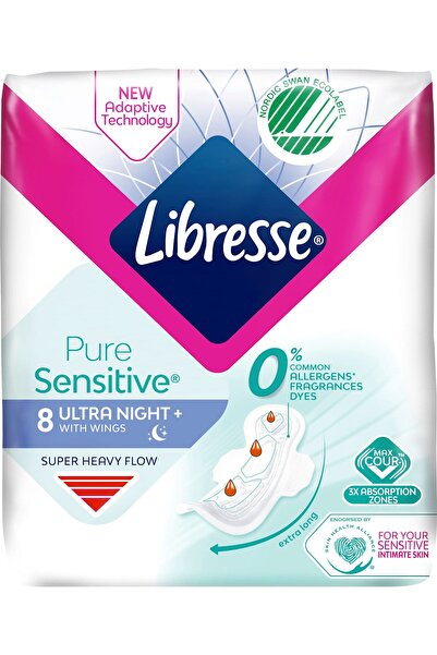 OEM Pure Sensitive absorbante de noapte, 8 buc