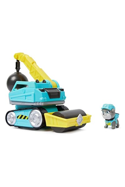 PAW PATROL Rubble Crew Figure Set with Demolition Ball and Compactor Vehicle