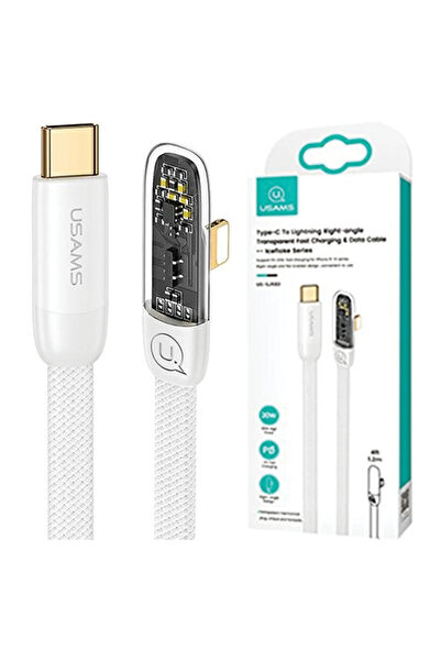 Usams Cablu USB-C pentru Lightning cu încărcare rapidă PD de 20W pentru iPhon...