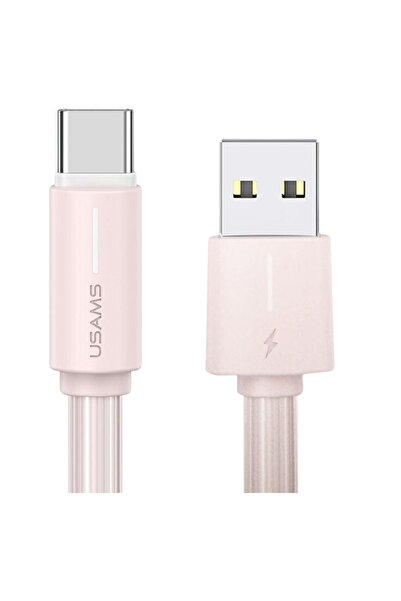 Usams Cablu USB-C 3A Seria Yu pentru telefoane, 1M, cablu de încărcare rapidă...