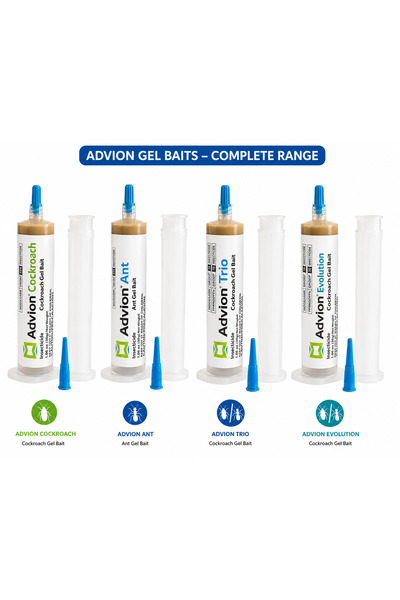 Syngenta Advion Ant Gel Bait + Trio Cockroach Gel + Evolution Cockroach Gel +...