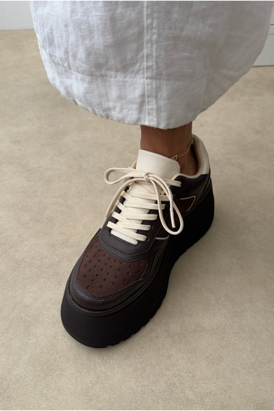 Mupa Shoes Pantofi sport damă, maro închis