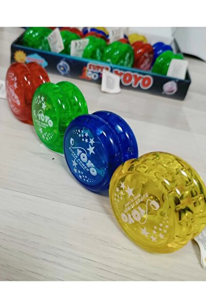 Shoplandu Led Işıklı Yanıp Sönen Rengarenk Yoyo Nostaljik Topaç Oyuncak Kaliteli Rulmanlı Pro Yoyo 1 Adet