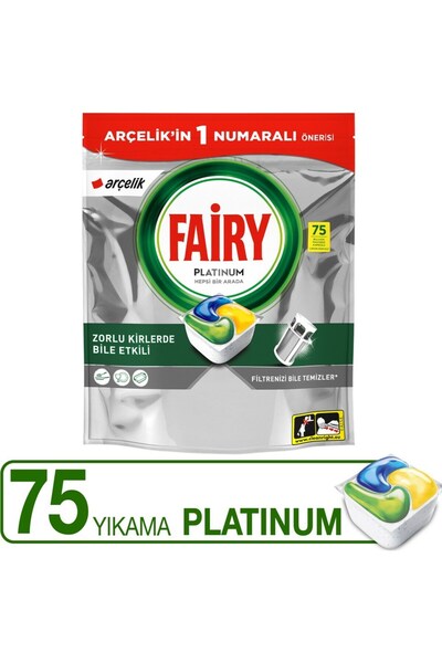 Fairy Platinum Bulaşık Makinesi Deterjanı 75 x2 150 ’li Arçelik Özel Paketleri