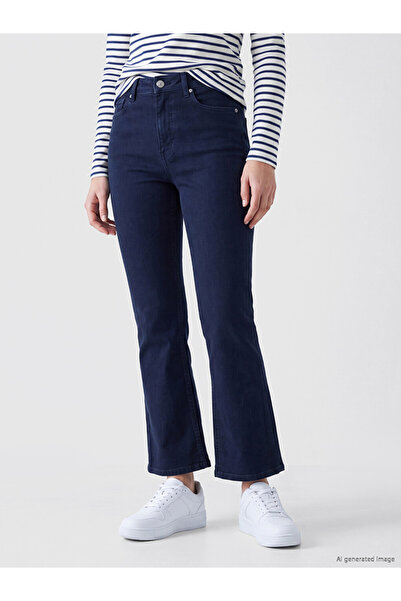 LC Waikiki Navy Blue Flare Women's Jean Pants