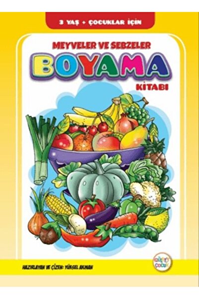 Gülbey Yayınları كتاب تلوين الفواكه والخضروات