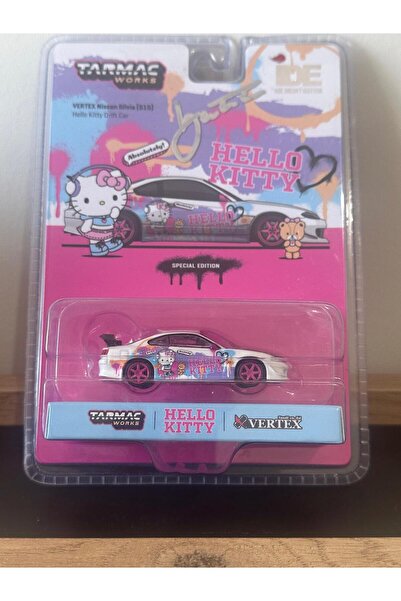 HOT WHEELS Tarmac Hello Kity Vertex Nissan Silvia S15 İmzalı