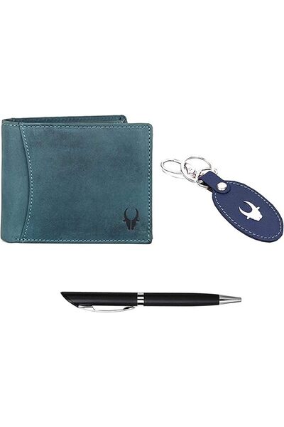 Wildhorn mens Leather Wallet Belt Combo Men's Wallet