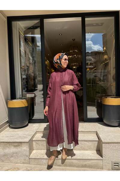 QOOQ STORE 26SS243 Lina Kadın Tunik Mürdüm