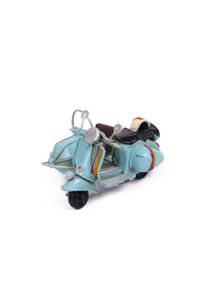 Otantik Çarşı Decorative Metal Scooter with Basket 1510A-8018