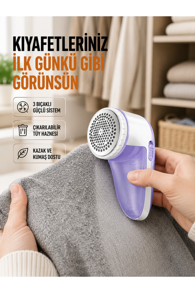 Lisinya Mașină portabilă de curățat scame – Design ergonomic –
