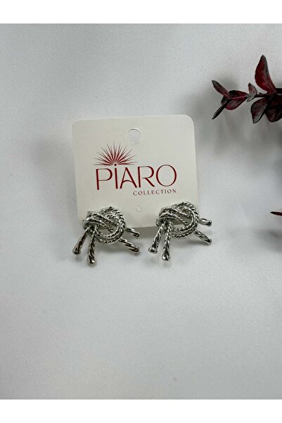 Piaro Collection Knot Form Earrings (Gold / Silver)