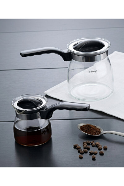 KUVARK Heat Resistant Glass Coffee Pot Set (2 Pieces) • 300Ml-800Ml