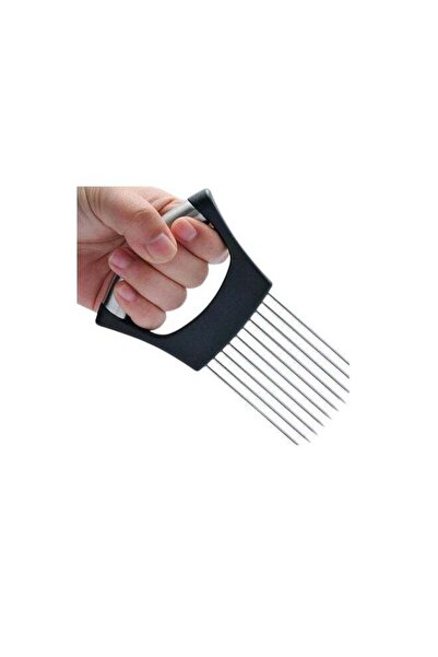 desselan Stainless Steel Onion Holder & Slicer Cutter – Multi-Purpose Vegetab...