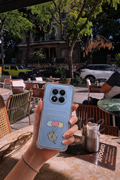 DoaCase Xiaomi Redmi Note 15 Pro 4G Uyumlu Kartlıklı Şeffaf Kılıf Köşe ve Kam...