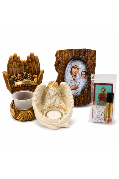 suflet si casa decor Set Cadou Religios Premium – Candelă Mânuța Cina cea de ...